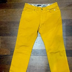 Original Burberry mustard gold denim jean . Vintage